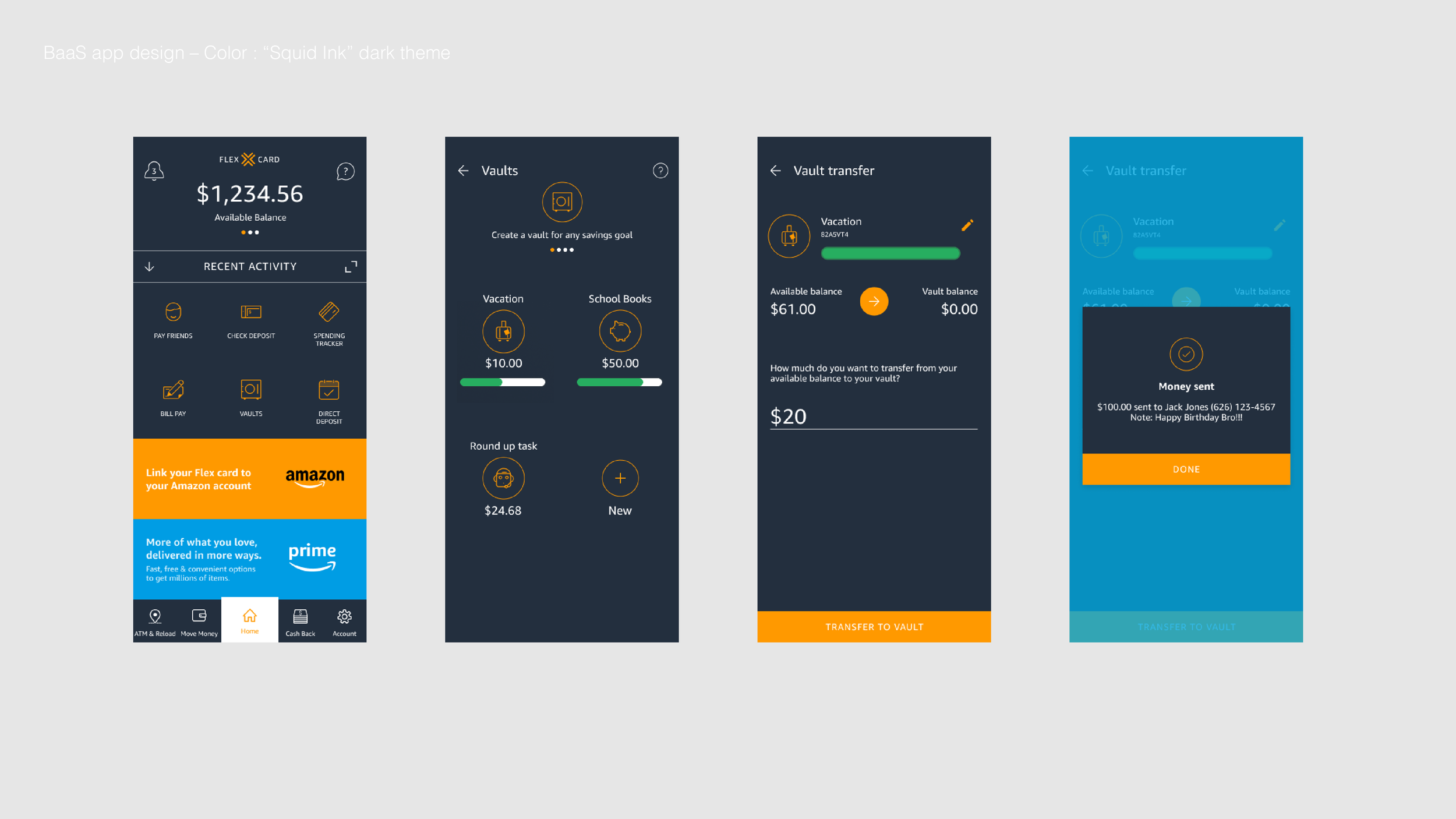 Flex theme color options - Squid Ink dark